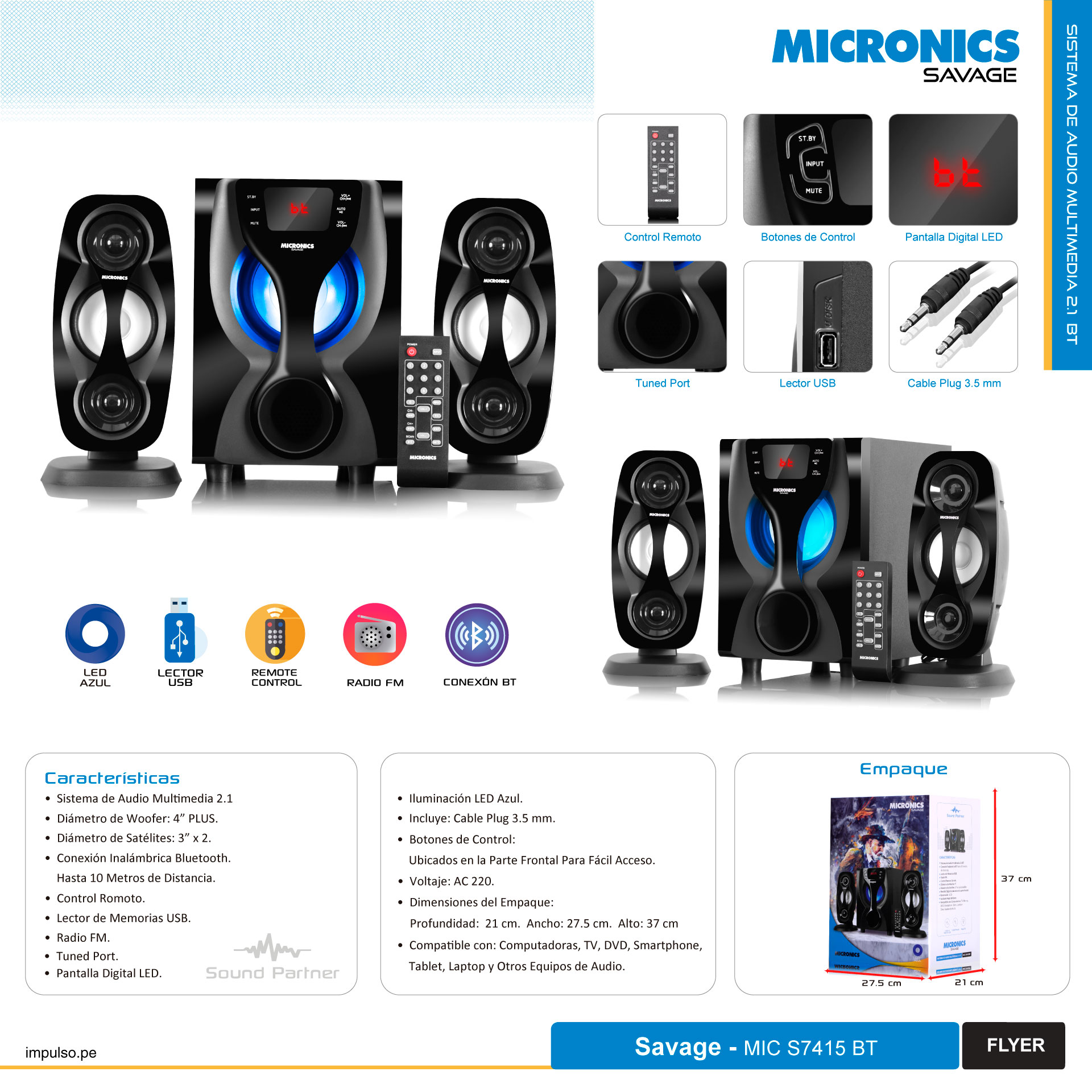 Savage - MIC S7415BT | IMPULSO 